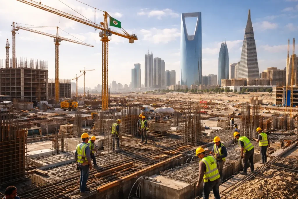 earth and enabling works contractor saudi arabia and construction contractors in riyadh