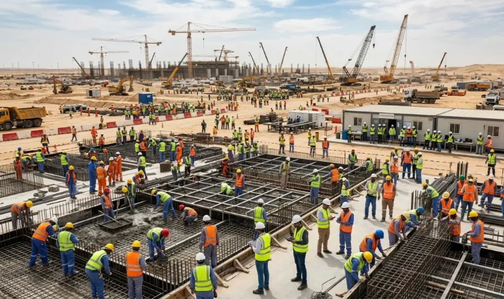 How to Manage Construction Manpower on Saudi Giga Projects