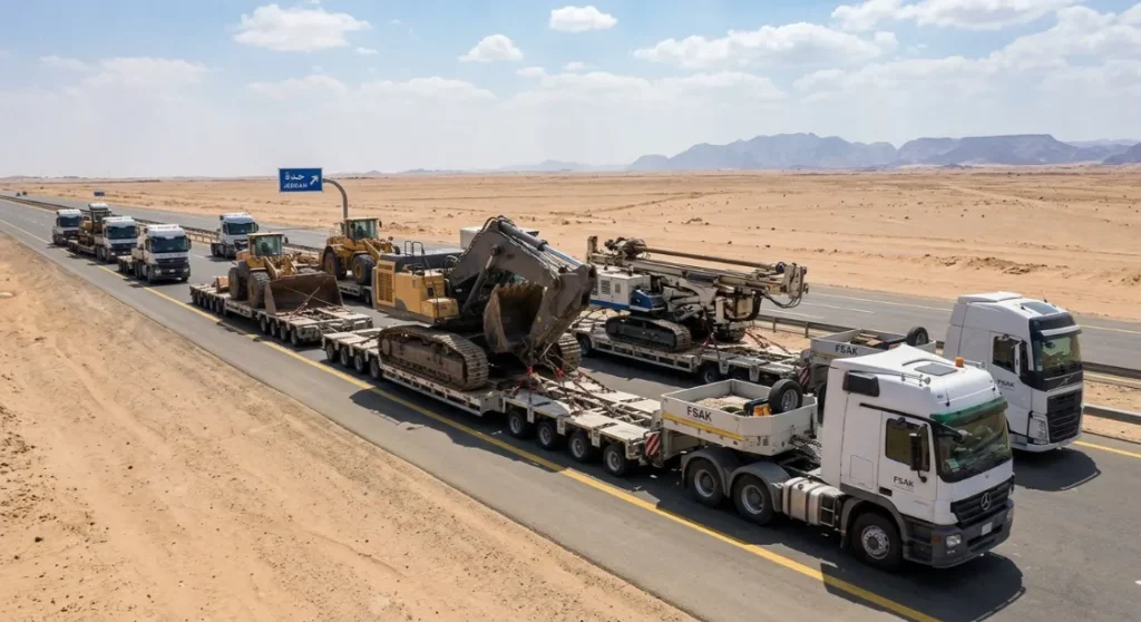 FSAK move equipment from Riyadh to Jeddah